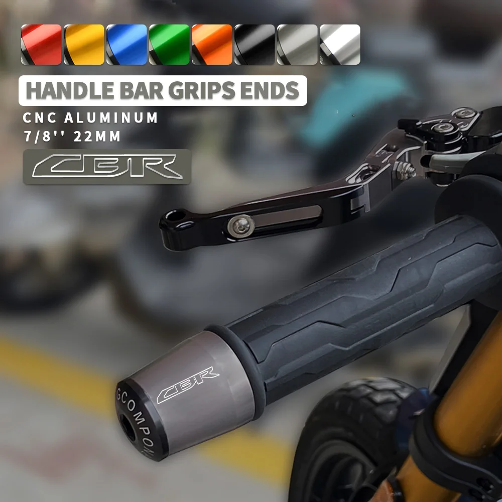 

For Honda CBR400R CBR500R CBR600RR CBR929RR CBR954RR CBR1100RR CB1300 X-4 Handlebar Grips Bar Ends Cap Slider Handle bar Grip