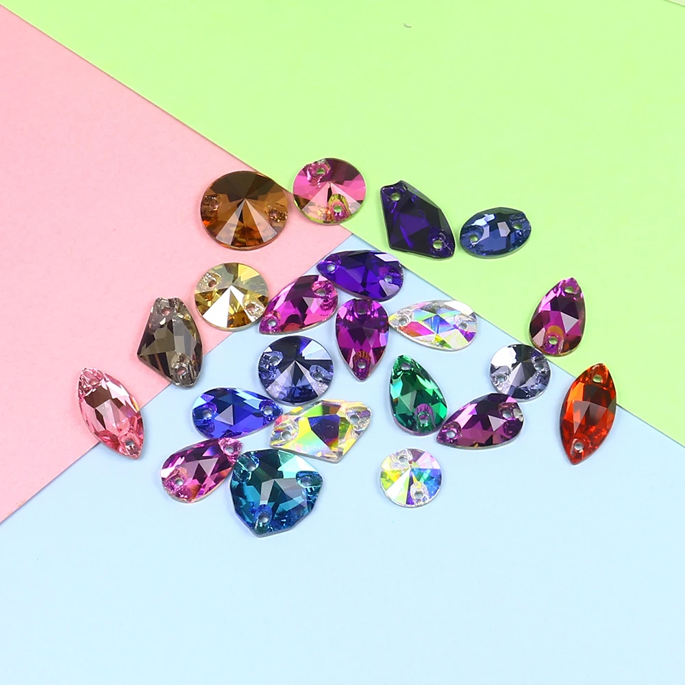 50pcs Sewing Crystal Flatback Rhinestones Sew On Crystals Stones mix shape color Strass glass stones For Clothes needlework
50pcs Sewing Crystal Flatback Rhinestones Sew On Crystals Stones mix shape color Strass glass stones For Clothes needlework