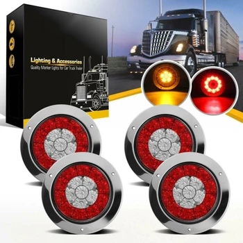 Led Led Trailer Taillights Car Stop Brake Parking 4Pcs Lights Red&Amber Luminous
Led Led Trailer Taillights Car Stop Brake Parking 4Pcs Lights Red&Amber Luminous