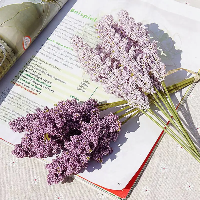 6 pieces /bundle Artificial flower Foam Mini Vanilla Spike Fake Flower Bouquet Manual Diy Vases Decorations for Home Plant Wall
6 pieces /bundle Artificial flower Foam Mini Vanilla Spike Fake Flower Bouquet Manual Diy Vases Decorations for Home Plant Wall