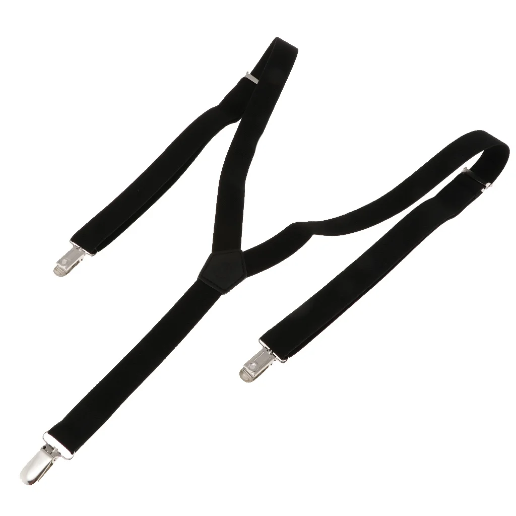 Mens Skinny Suspenders Y Back Wide Elastic Adjustable Trouser Clips Braces for Work Special Event or with Casual Attire Mens Skinny Suspenders Y Back Wide Elastic Adjustable Trouser Clips Braces for Work Special Event or with Casual Attire