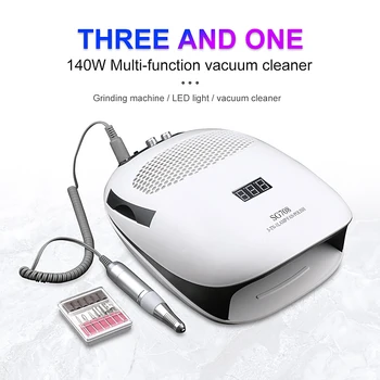 140W 3 in 1 Nail Art Equipment 80W UV LED Nail Dryer & 20W Electric Nail Drill and 40W High Power Powerful Dust Manicure Tools
140W 3 in 1 Nail Art Equipment 80W UV LED Nail Dryer & 20W Electric Nail Drill and 40W High Power Powerful Dust Manicure Tools