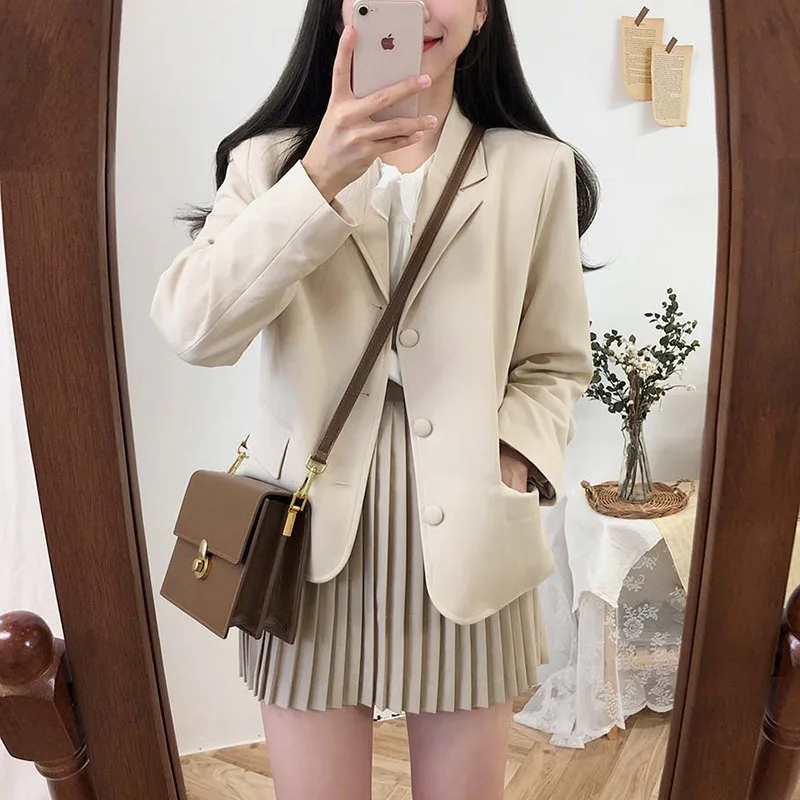 Suit Jacket Women's Autumn CHIC Elegant French Retro Young-Style Elegant Fashion Western Style Suit Fashion
Suit Jacket Women's Autumn CHIC Elegant French Retro Young-Style Elegant Fashion Western Style Suit Fashion