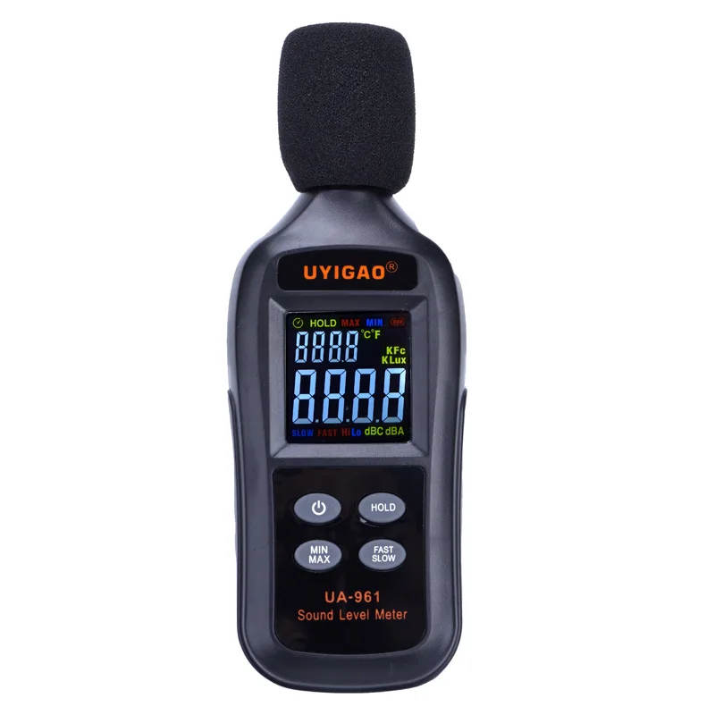QHTITEC Decibel Meter Digital Sound Level Meter MAX Noise Measurement Data Hold Function Noise Volume Monitor Range 30-130dB(A)
QHTITEC Decibel Meter Digital Sound Level Meter MAX Noise Measurement Data Hold Function Noise Volume Monitor Range 30-130dB(A)