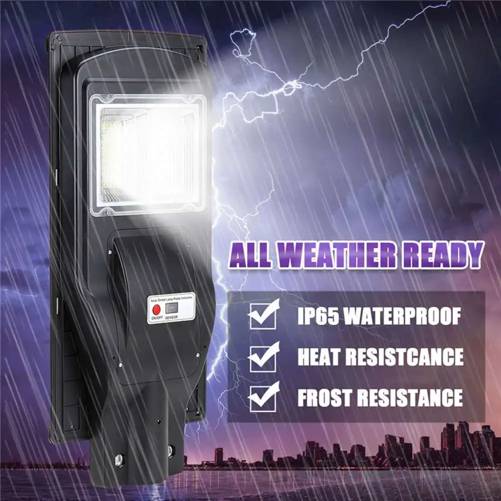 70W Solar Street Wall Lamp with Remote Control 120Leds Light+Radar Sensing Solar Light Waterproof for Home Garden
70W Solar Street Wall Lamp with Remote Control 120Leds Light+Radar Sensing Solar Light Waterproof for Home Garden