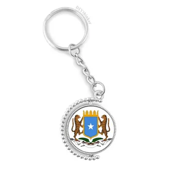 Somalia Africa National Emblem Rotatable Key Chain Ring Keyholder 
Somalia Africa National Emblem Rotatable Key Chain Ring Keyholder