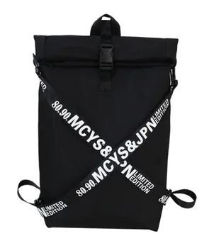 Street Trend Men Letter Backpack Unisex Hip Hop Style Travel Cloth Bag Personality Teenager College Couple Bags Mochila D942 
Street Trend Men Letter Backpack Unisex Hip Hop Style Travel Cloth Bag Personality Teenager College Couple Bags Mochila D942
