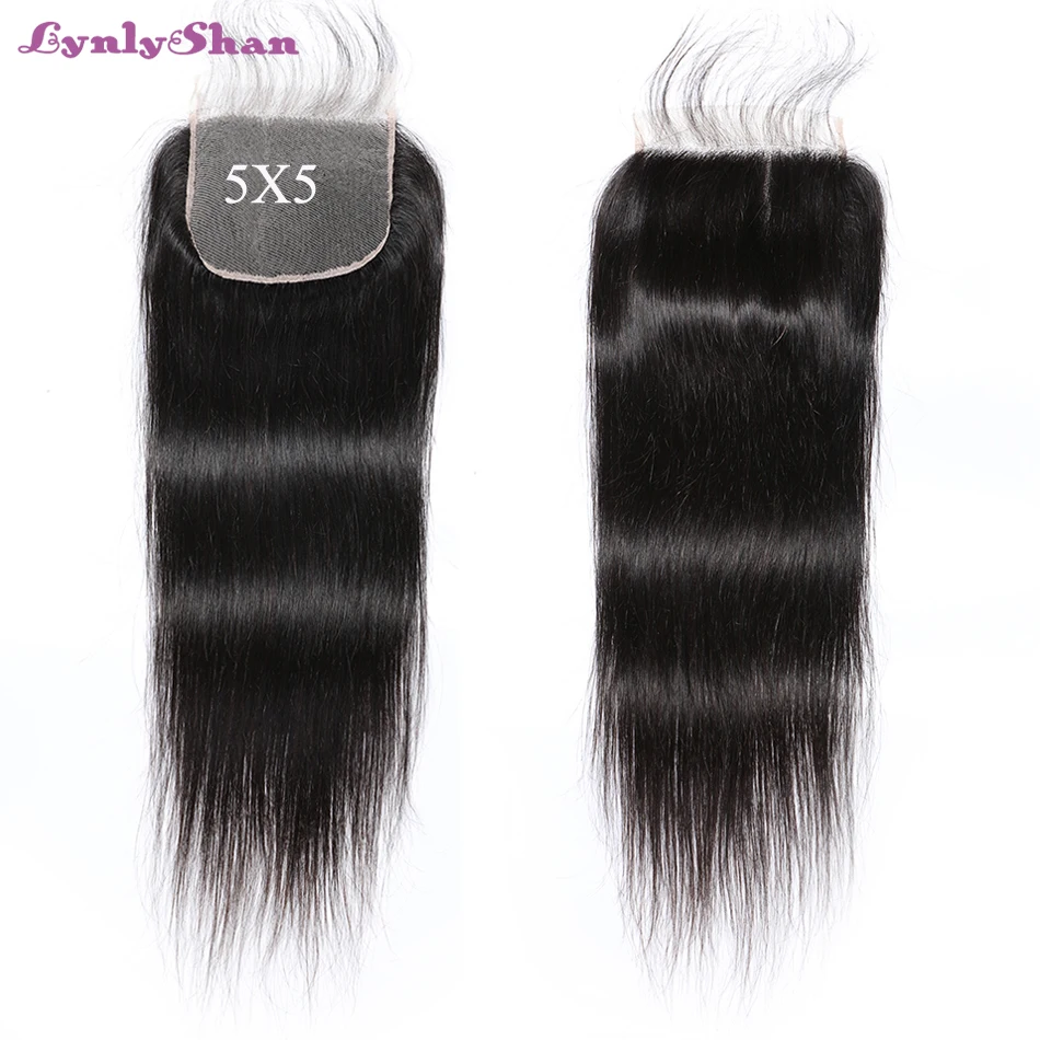 Lynlyshan 5*5 Lace Closure Free/Middle/Three Part Swiss Lace Straight Transparent Lace Closure Remy Hair Brazilian Hair
Lynlyshan 5*5 Lace Closure Free/Middle/Three Part Swiss Lace Straight Transparent Lace Closure Remy Hair Brazilian Hair