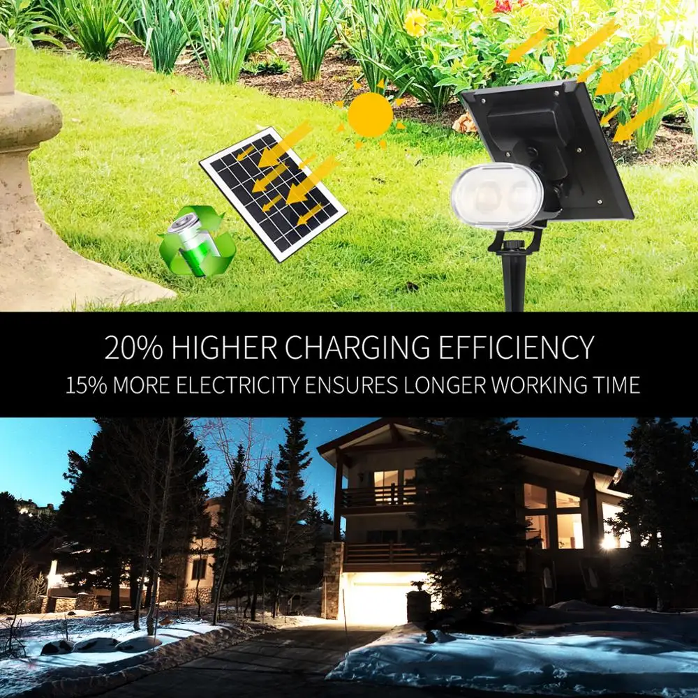 6 LED Solar Lawn Lamp Spotlight Waterproof Light Control Inserting Floor Garden Light Outdoor Adjustable Garden Landscape Lamp
6 LED Solar Lawn Lamp Spotlight Waterproof Light Control Inserting Floor Garden Light Outdoor Adjustable Garden Landscape Lamp