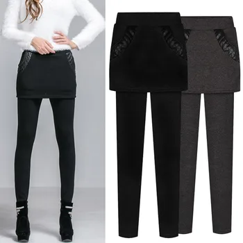 Winter leggings Womens Basic Leggings Warm Thickening Splice Leggings Wear Fake Two Culottes Plus Size M-6XL high waist pants
Winter leggings Womens Basic Leggings Warm Thickening Splice Leggings Wear Fake Two Culottes Plus Size M-6XL high waist pants