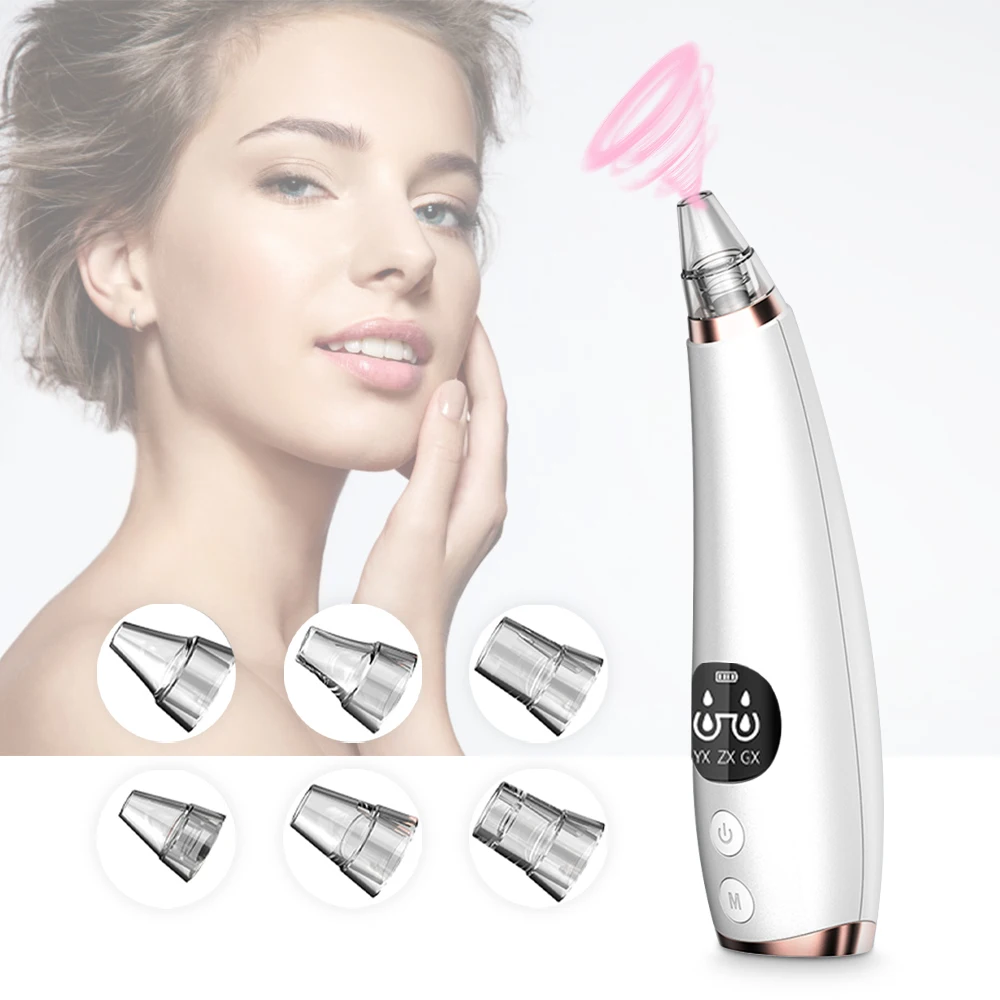 USB Charging Blackhead Remover 6 Suctions Heads Face Pore Vacuum Skin Care Acne Pore Cleaner Pimple Removal Vacuum Suction Tools
USB Charging Blackhead Remover 6 Suctions Heads Face Pore Vacuum Skin Care Acne Pore Cleaner Pimple Removal Vacuum Suction Tools