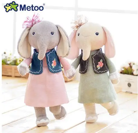 

Metoo angela 30cm Kawaii Stuffed Elephant Baby Kids Toys for Girls Birthday Christmas Gift Plush Sweet Cute Lovely doll