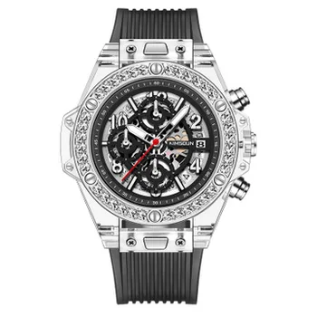 KIMSDUN Fashion Trend Luxury Sports Men's Quartz Chronograph Watch Transparent Watch Military Classic Silicone Relogio Masculino
KIMSDUN Fashion Trend Luxury Sports Men's Quartz Chronograph Watch Transparent Watch Military Classic Silicone Relogio Masculino