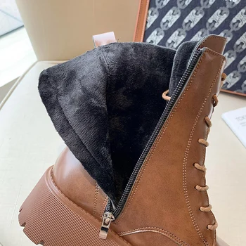 Winter 2020 Casual Women Warm Fur Lace Up Platform Martin Boots Thick Bottom Heels Punk Boots Ankle Combat Boots Gothic Shoes
Winter 2020 Casual Women Warm Fur Lace Up Platform Martin Boots Thick Bottom Heels Punk Boots Ankle Combat Boots Gothic Shoes