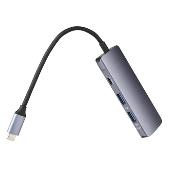 Usb Hub Type C To Usb3.0 Hdmi Type-C Multi-Port Pd Hub For Macbook Pro Accessories Type C Charging Splitter port 2 Usb 3.0 Ports
Usb Hub Type C To Usb3.0 Hdmi Type-C Multi-Port Pd Hub For Macbook Pro Accessories Type C Charging Splitter port 2 Usb 3.0 Ports