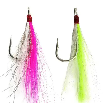 30pcs Bucktail Teasers Fishing Hook Stainless Steel Super Strong Hooks Saltwater Fishing Plugs Lures Teaser Tail Fluke Rig
30pcs Bucktail Teasers Fishing Hook Stainless Steel Super Strong Hooks Saltwater Fishing Plugs Lures Teaser Tail Fluke Rig