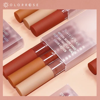 COLORROSE Matte Lip Gloss Set, Gift Set, 3pcs, High Gloss&Velvet, Nude 
COLORROSE Matte Lip Gloss Set, Gift Set, 3pcs, High Gloss&Velvet, Nude