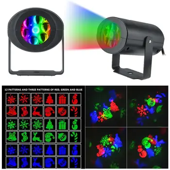 Christmas Projector Lights Version 12 Patterns Waterproof Decorations Indoor LED White Moving Light Snowflake Lamp For Party
Christmas Projector Lights Version 12 Patterns Waterproof Decorations Indoor LED White Moving Light Snowflake Lamp For Party