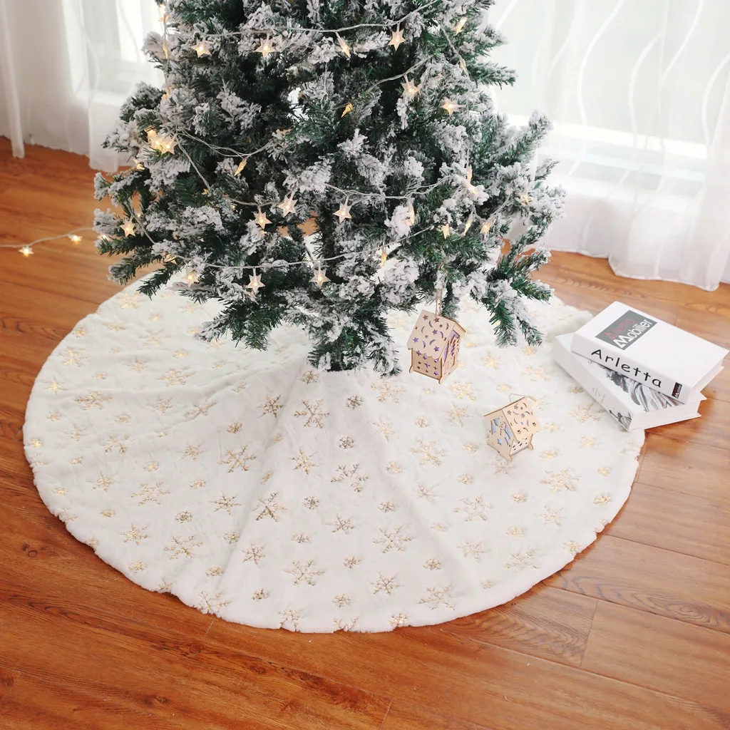 White Merry Christmas Tree Skirts Plush Beads White Embroidered Christmas Tree Carpet Christmas Tree Decorations#T2
White Merry Christmas Tree Skirts Plush Beads White Embroidered Christmas Tree Carpet Christmas Tree Decorations#T2