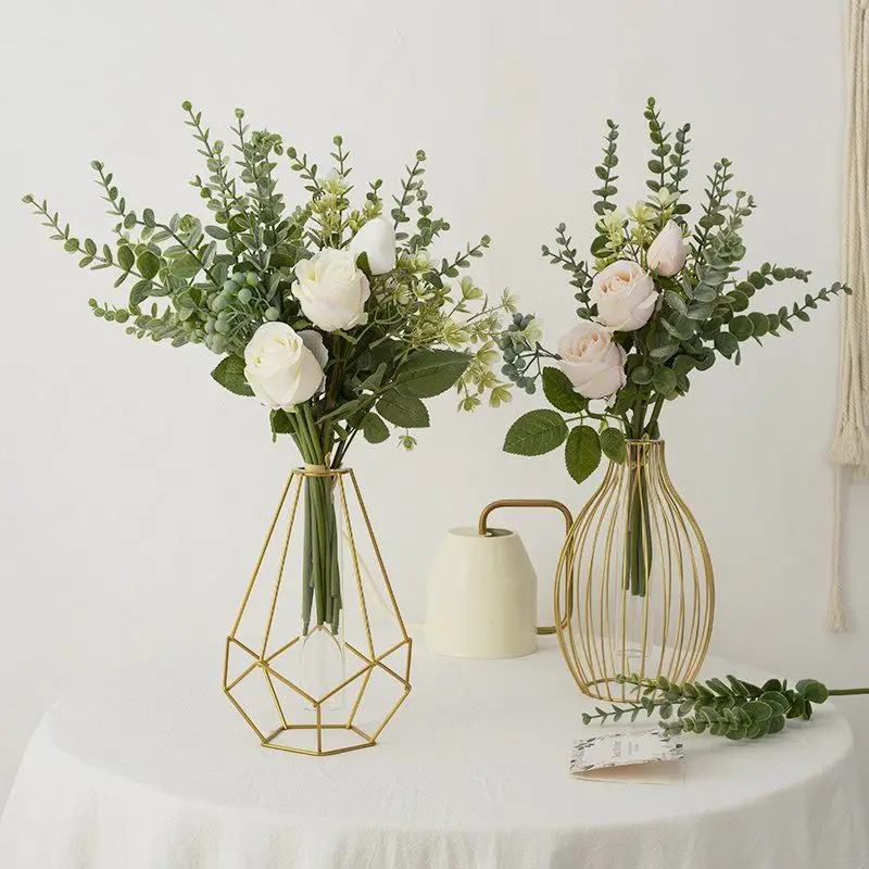 Vase Decoration Home Living Room Ironwork Fake Flower Emulation Flower Table Flower Bouquet Modern Adornment Bottle
Vase Decoration Home Living Room Ironwork Fake Flower Emulation Flower Table Flower Bouquet Modern Adornment Bottle