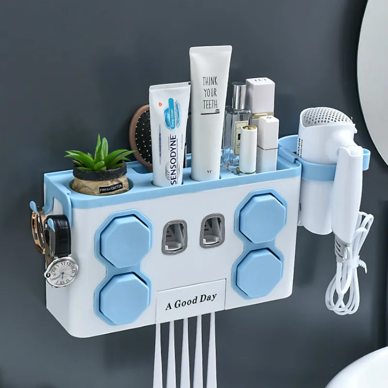 New Creative Automatic Toothpaste Dispenser Multifunction Bathroom Cup Holder Hair Dryer Holder Home Organizer Toothbrush Stand
New Creative Automatic Toothpaste Dispenser Multifunction Bathroom Cup Holder Hair Dryer Holder Home Organizer Toothbrush Stand