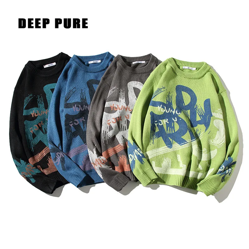 Graffiti male sweater Crewneck oversize pullover Letter harajuku men clothing casual fashion knitted clothes winter christmas
Graffiti male sweater Crewneck oversize pullover Letter harajuku men clothing casual fashion knitted clothes winter christmas