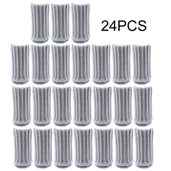 24pcs Elastic Reusable Knitted Chair Leg Socks Caps Floor Protector Stitching Non Slip Round Bottom Thicken Double-layer
24pcs Elastic Reusable Knitted Chair Leg Socks Caps Floor Protector Stitching Non Slip Round Bottom Thicken Double-layer