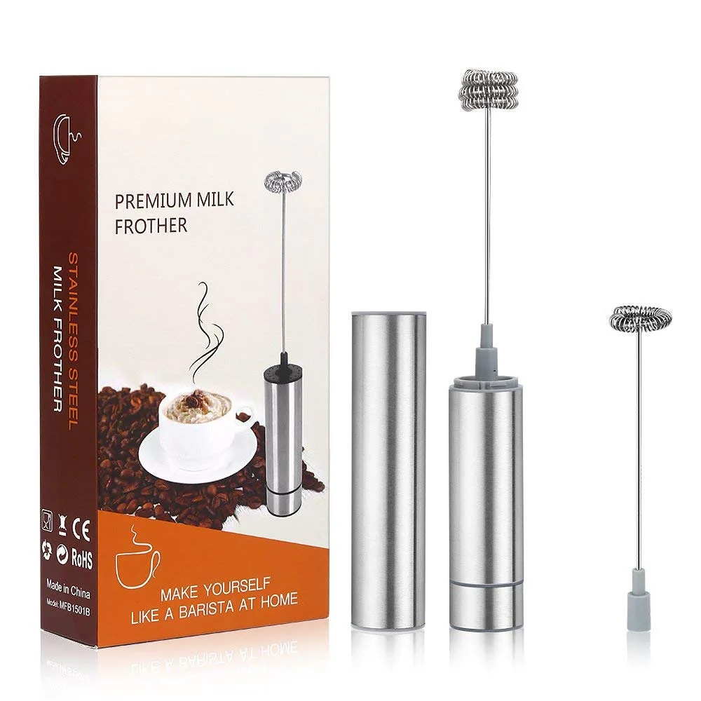 Handheld Portable Coffee Milk Frother Foam Maker Egg Beater Whisk Mixer Froth Milk For Latte Art High Quality
Handheld Portable Coffee Milk Frother Foam Maker Egg Beater Whisk Mixer Froth Milk For Latte Art High Quality