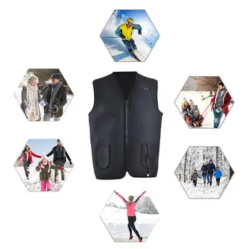 Fasion Electric Heating Vest Adjustable USB Fast Charging Heated Warm Vest Black For Outdoor Camping Hiking Golf 
Fasion Electric Heating Vest Adjustable USB Fast Charging Heated Warm Vest Black For Outdoor Camping Hiking Golf