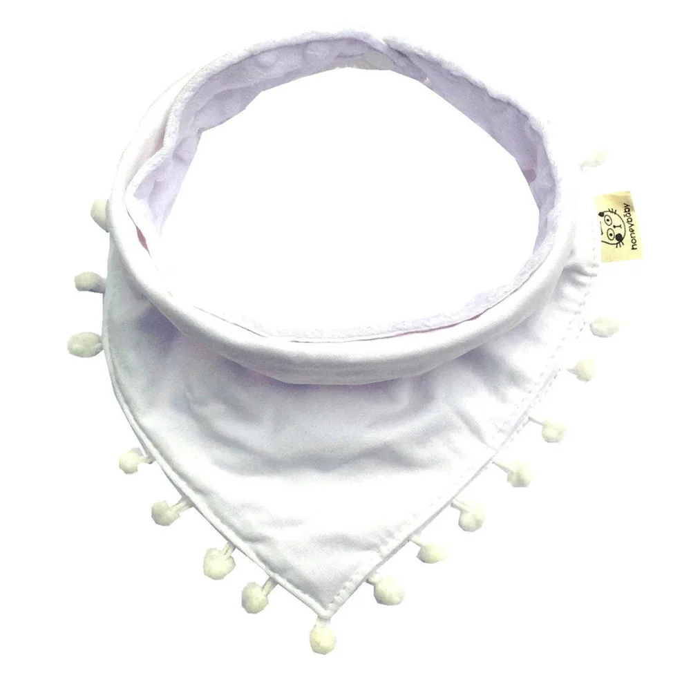 Baby Bandana Bib for 0~3 Yearls Old triangle towel cotton tassels saliva towel bib Boys Girls Saliva Towels