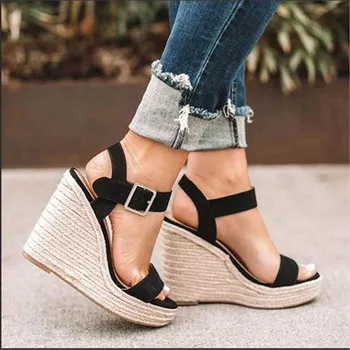 Zapatos Mujer Ladies Shoes Chaussure Women Wedge Summer Sandals Pumps Cross-tied High Heels Platform Sandalia Espadrilles
Zapatos Mujer Ladies Shoes Chaussure Women Wedge Summer Sandals Pumps Cross-tied High Heels Platform Sandalia Espadrilles