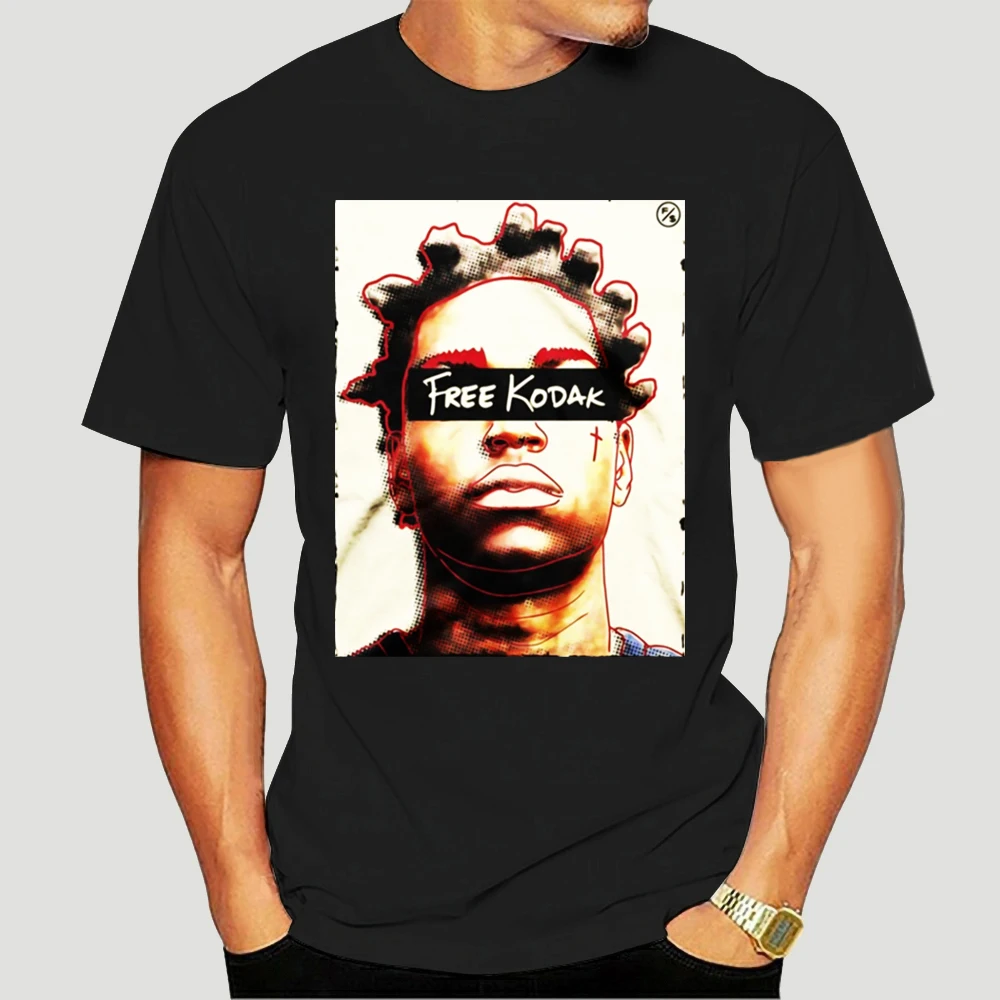 Новая Черная футболка Kodak в стиле винтаж рэп хип-хоп известная большая летняя
