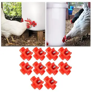 10PCS Chicken Drinking Tap Nipple Horizontal Side Mount Screw Drinking Water Automatic Chicken Water Cup Waterer
10PCS Chicken Drinking Tap Nipple Horizontal Side Mount Screw Drinking Water Automatic Chicken Water Cup Waterer