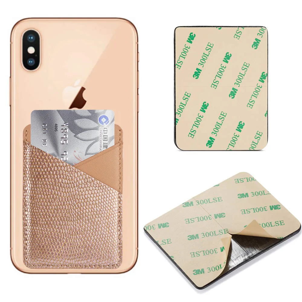 New Genuine Leather Card Holder Sticker Adhesives Credit ID Card Mobile Phone Back Pocket Dual Card Slot Stickers Bag Pouch
New Genuine Leather Card Holder Sticker Adhesives Credit ID Card Mobile Phone Back Pocket Dual Card Slot Stickers Bag Pouch