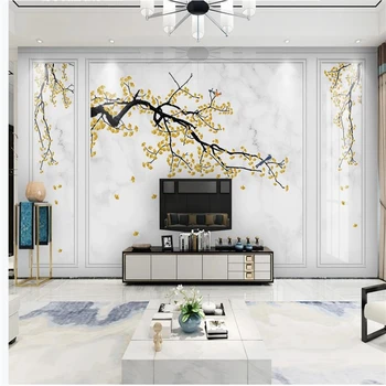 New Chinese style golden leaves wallpapers simple marble wallpapers background window mural 3d wallpaper
New Chinese style golden leaves wallpapers simple marble wallpapers background window mural 3d wallpaper
