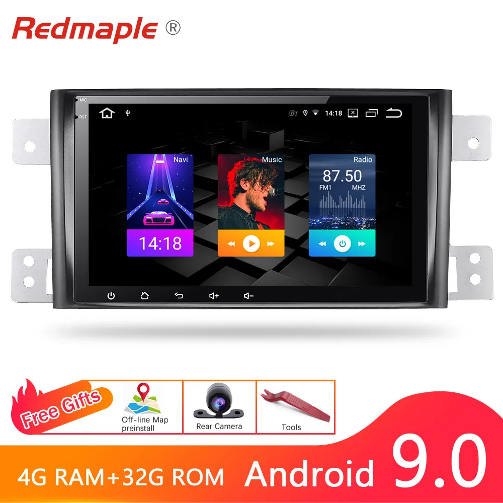 Автомагнитола на Android 9 0 DVD плеер с навигацией для Suzuki Grand Vitara 2006 2007 2008 2009 2010 аудио GPS