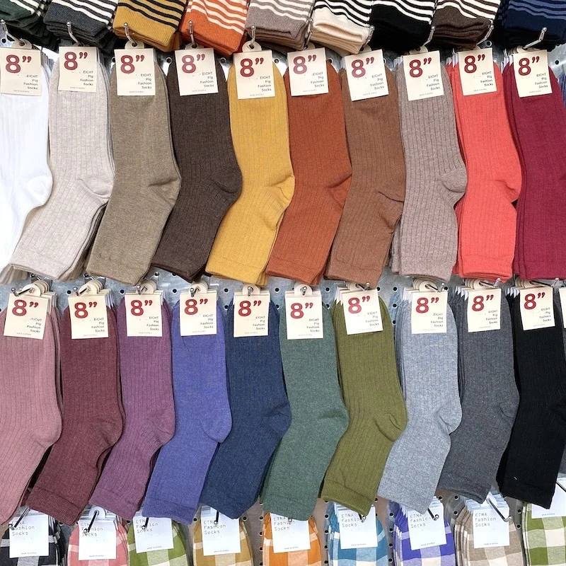 South Korea Socks Female Dongdaemun 2020 Autumn and Winter New Style Solid Color Simple Thread Bunching Socks Combed Cotton Stoc
South Korea Socks Female Dongdaemun 2020 Autumn and Winter New Style Solid Color Simple Thread Bunching Socks Combed Cotton Stoc