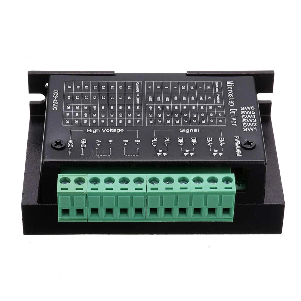 3.3V - 24V Tb6600 Stepper Motor Driver 4a Dc9-42v For Nema 17/23/34 Stepper Motor Cnc Engraving Machine With Control Signal
3.3V - 24V Tb6600 Stepper Motor Driver 4a Dc9-42v For Nema 17/23/34 Stepper Motor Cnc Engraving Machine With Control Signal