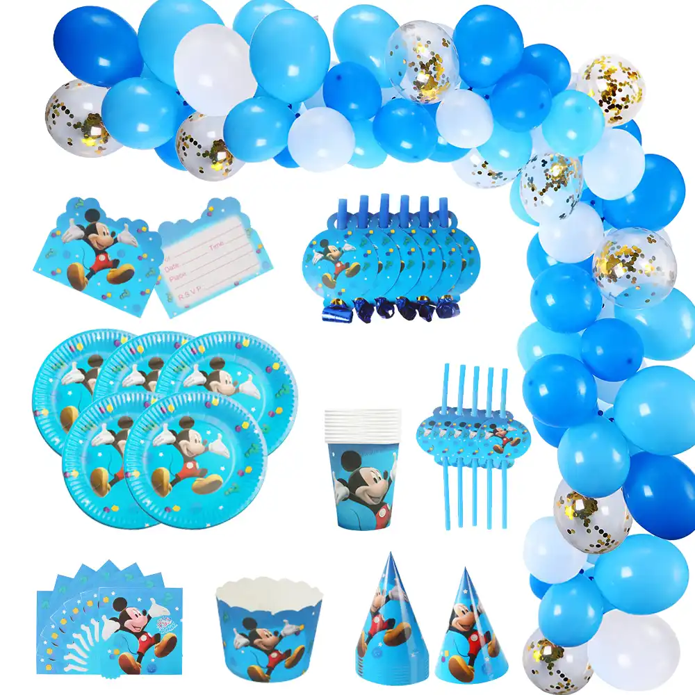 mickey mouse happy birthday party decorations kids plate cup