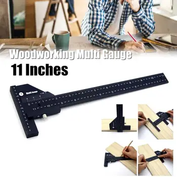 High-precision T Type Woodworking Multifunction Ruler Scriber Measuring Carpentry Marking Gauge Carpenter DIY Tools
High-precision T Type Woodworking Multifunction Ruler Scriber Measuring Carpentry Marking Gauge Carpenter DIY Tools