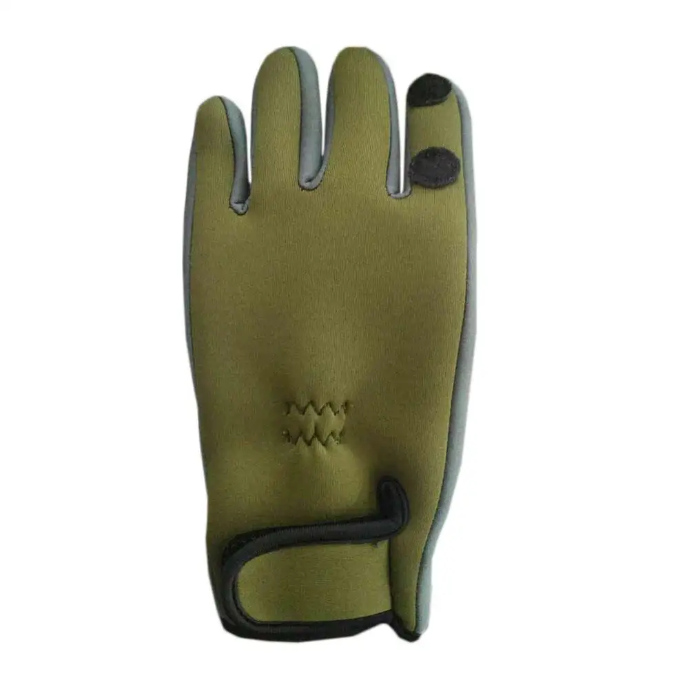 Thicken Camouflage Yellow and Green Keep-Warm Outdoor Fishing Gloves Outdoor Gloves Climbing Mountain Traveling