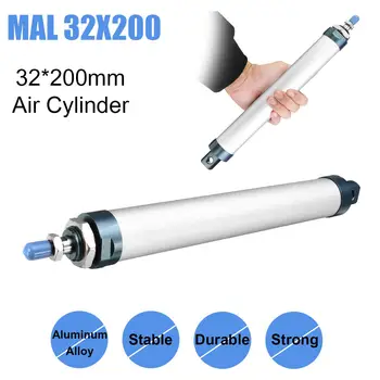 Pneumatic Cylinder MAL Series Mini 32mm Bore 200mm Stroke Single lever pneumatic Air cylinder
Pneumatic Cylinder MAL Series Mini 32mm Bore 200mm Stroke Single lever pneumatic Air cylinder