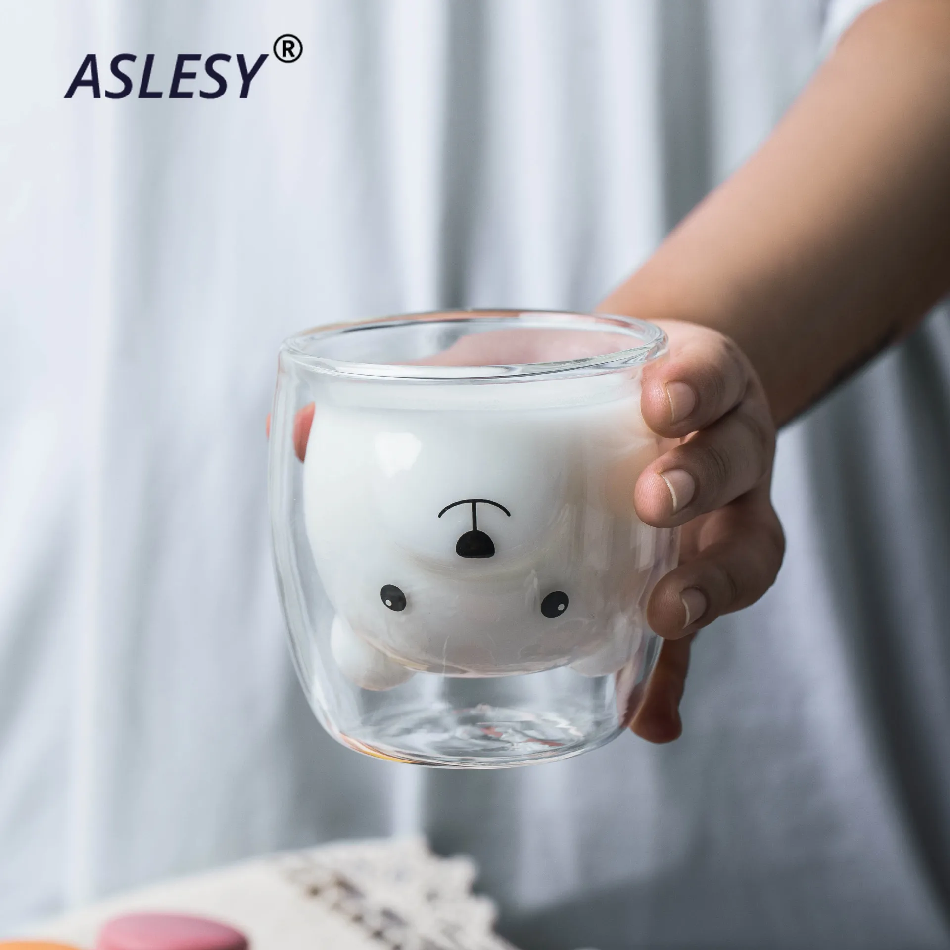 Cute Bear Shaped Double Wall Glass Mugs Resistant Kungfu Tea Mug Milk Lemon Juice Cup Drinkware Coffee Cups Mug Gift Child Love
Cute Bear Shaped Double Wall Glass Mugs Resistant Kungfu Tea Mug Milk Lemon Juice Cup Drinkware Coffee Cups Mug Gift Child Love