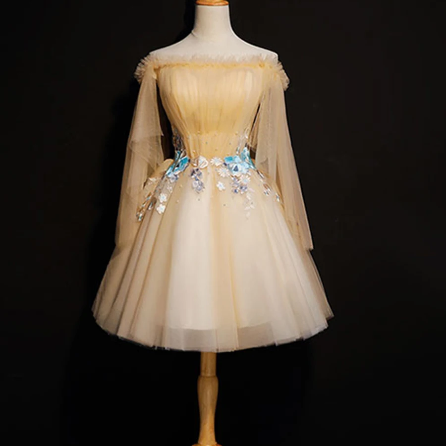 Cocktail Dress Floral Appliques Vestidos De Coctel Beading Boat Neck Women Party Dresses Embroidery Cocktail Gown 2019 MN009 
Cocktail Dress Floral Appliques Vestidos De Coctel Beading Boat Neck Women Party Dresses Embroidery Cocktail Gown 2019 MN009