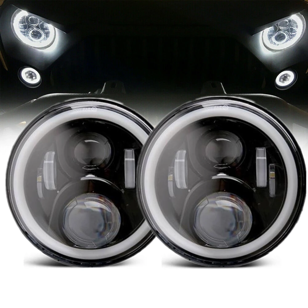 2pc 7inch Headlight For Lada Niva Urban 4x4 Accessories 60W Halo DRL Front Bumper Led Light For Jeep Wrangler JK TJ 1997-2017
2pc 7inch Headlight For Lada Niva Urban 4x4 Accessories 60W Halo DRL Front Bumper Led Light For Jeep Wrangler JK TJ 1997-2017