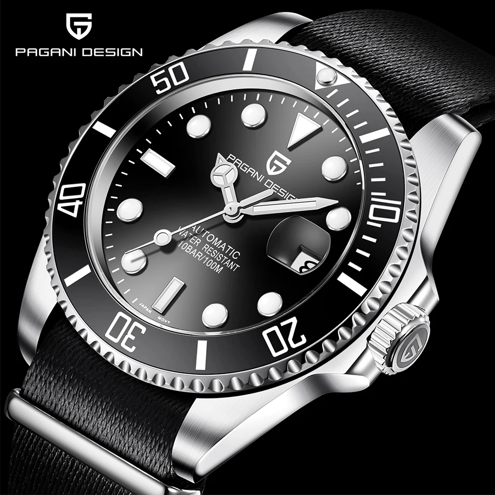 PAGANI DESIGN 2020 Men Mechanical Watch Luxury Fashion Waterproof Watches Stainless Steel Automatic relogio masculino | Наручные часы