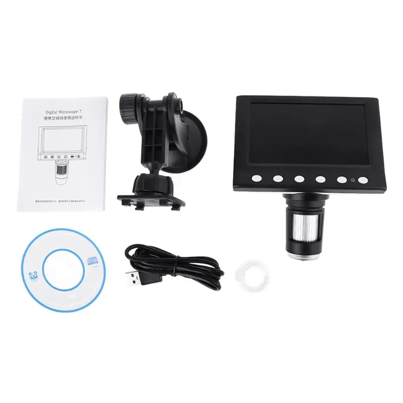 1000X Digital Microscope Magnifier Video Camera 4.3\" LCD Rechargeable Microscope B95B
1000X Digital Microscope Magnifier Video Camera 4.3\" LCD Rechargeable Microscope B95B