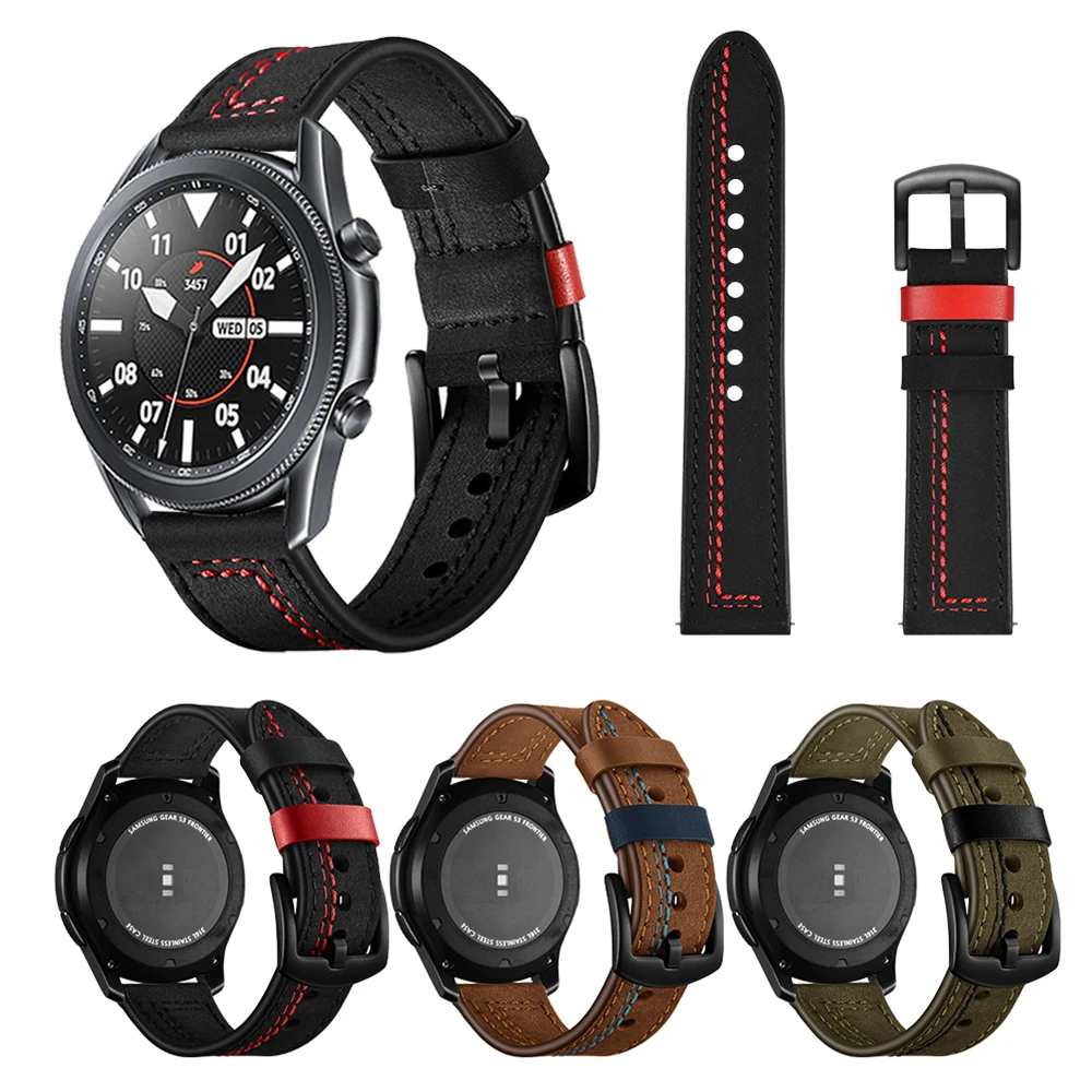 Кожаный ремешок для Samsung Galaxy Watch 3 45 мм 41 | Наручные часы