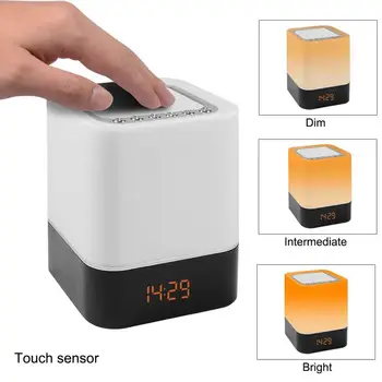 Touch-Control Bedside Lamp with Wireless Bluetooth Speaker, Table Alarm Clock Bluetooth with Changing Led Night Light, Radio MP3
Touch-Control Bedside Lamp with Wireless Bluetooth Speaker, Table Alarm Clock Bluetooth with Changing Led Night Light, Radio MP3