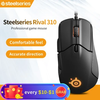 SteelSeries Rival 310 RGB FPS USB Optical Gaming Wired Mouse with 12000 CPI Split-Trigger Buttons CS LOL CF for Windows Linux
SteelSeries Rival 310 RGB FPS USB Optical Gaming Wired Mouse with 12000 CPI Split-Trigger Buttons CS LOL CF for Windows Linux